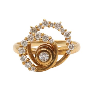 JEWELRY 無品牌珠寶 18K黃金 鑽石 戒指 二手精品 【二手名牌BRAND OFF】