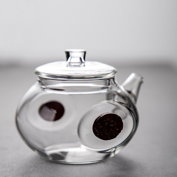 耐熱全玻璃茶壺功夫茶具小號泡茶壺家用煮茶器過濾防爆花茶燒水壺