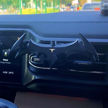蝙蝠重力感應車載手機支架汽車出風口卡扣創意支撐吸盤粘貼款支駕