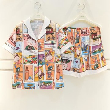 安之伴睡衣夏季女士冰絲新品女士時尚韓版外穿可愛女家居服套裝