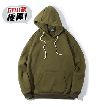 超級厚600磅 寬鬆落肩情侶帽T / 男女 / 寬鬆 / oversize【QM88921】