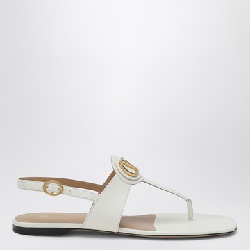 Ivory VLogo Signature Thong Sandals