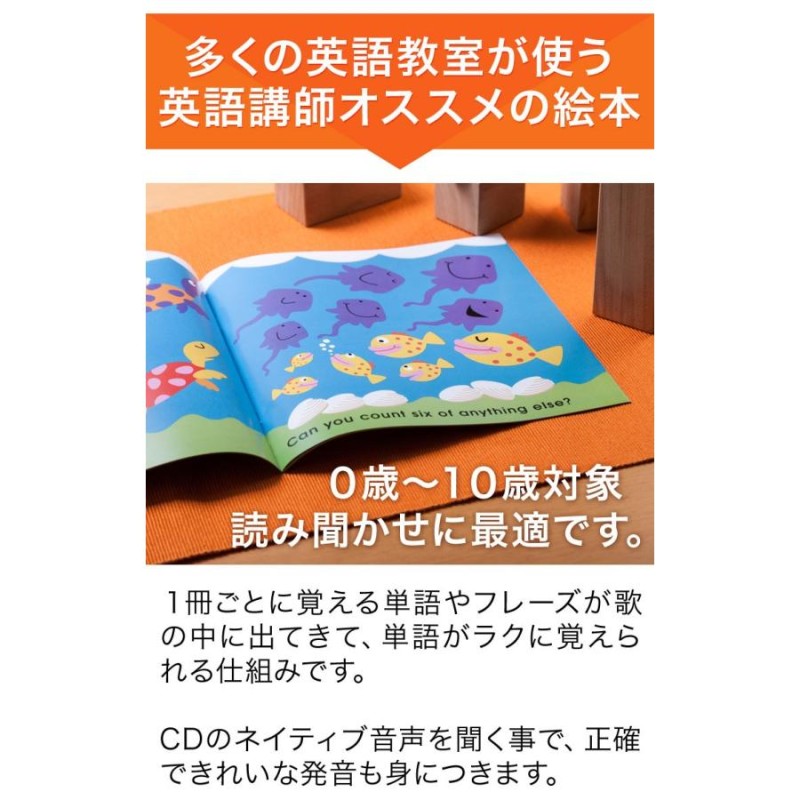 絵本 歌でおぼえる! はじめての英語レッスン CDと絵本3冊の