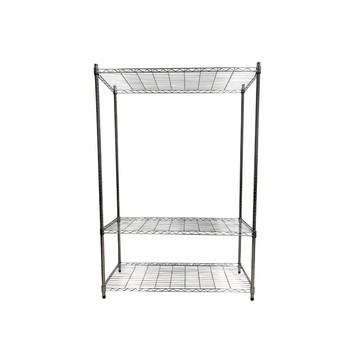 Top queen 【Top queen】45 x 120 x 165 cm 三層鐵力士鍍鉻萬用收納架
