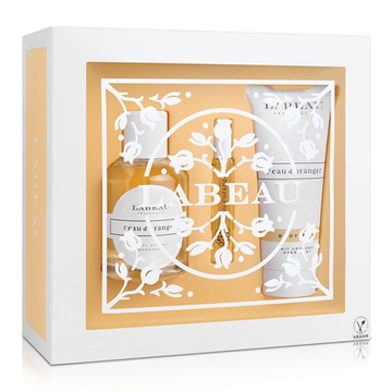 LABEAU 純淨花園 橙花淡香水禮盒-淡香水100ml+小香7.5ml+身體乳100ml