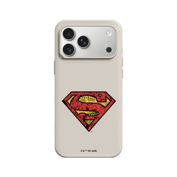 iPhone 17 Pro Max SolidX 貝殼灰 - Superman - Superman-經典漫畫LOGO