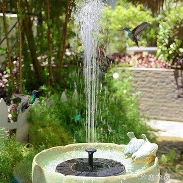 太陽能水汞 太陽能庭院小噴泉水池花園鳥浴噴泉假山造景魚缸水池戶外流水噴泉