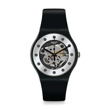 【swatch】New Gent 原創系列手錶 SILVER GLAM AGAIN (41mm) 男錶 女錶(SO29B109)
