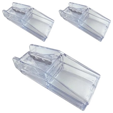 米諾諾 便利透明切藥器 3個 輕巧便攜 鋒利刀片 內置儲存空間