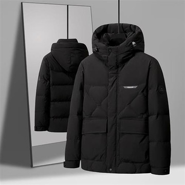 【巴黎精品】真 羽絨90%鴨絨 羽絨外套鴨絨夾克-輕便大方冬日首選男外套3色a1ix59