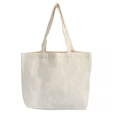 素色帆布包 橫式  45 x 35 x 15 厘米  米色