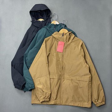 外貿尾單@原 美式工裝沖鋒衣戶外休閑寬松連帽夾克個性純色外套潮