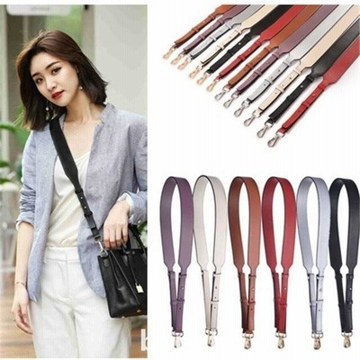 6color展開！長さ調整可 高級感ショルダーストラップ ショルダーベルト上質本革レザー牛革　単品肩掛けストラップ 交換用　付け替え
