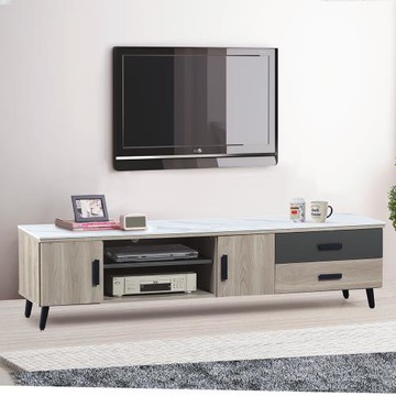 【AS】松竹梅岩板石面6尺電視櫃-181*40*47CM