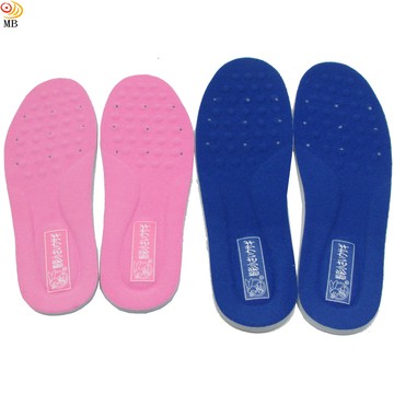 月陽超值2入台灣製造專利厚10mm乳膠通用型按摩可裁剪透氣減震鞋墊(2AC097)