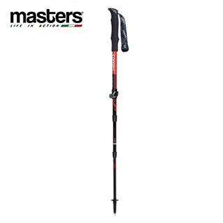 masters 義大利 Speedster Alu 超短鋁合金登山杖 紅 1入