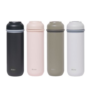 WOKY沃廚 JIN真瓷系列-輕量隨行陶瓷保溫瓶400ML(3色可選)