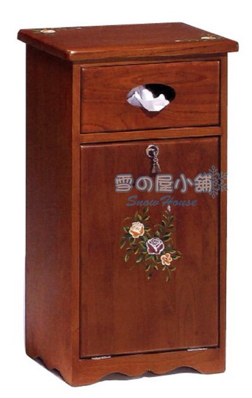 ╭☆雪之屋居家生活館☆╯彩繪垃圾桶BB403-7#5397B