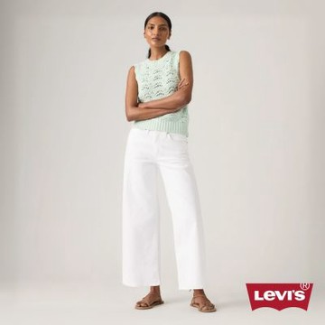 Levi s 728 高腰寬鬆牛仔褲 / 及踝款 / 彈性面料 女生牛仔褲 熱賣單品