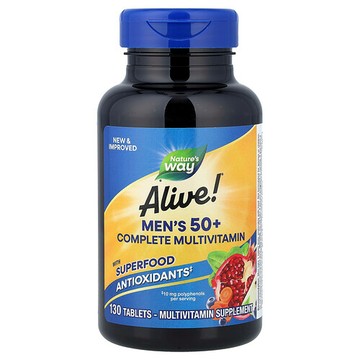Nature's Way, Alive! 50 歲以上男性多維生素，130 片