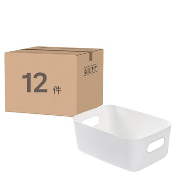 菓拉小舖 多功能收納盒3件組  4組  白色