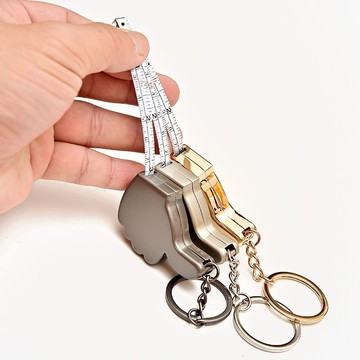 【台灣暢銷】1.5米金屬鋼捲尺創意便攜式測量捲尺金屬工藝品便攜鑰匙扣批發【爆款】