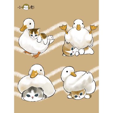 日系貓咪鴨子柯爾鴨假兩件五分袖男女兒童裝學生短袖t恤半袖中袖