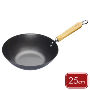 《KitchenCraft》木柄不沾炒鍋-25cm-- 炒菜鍋