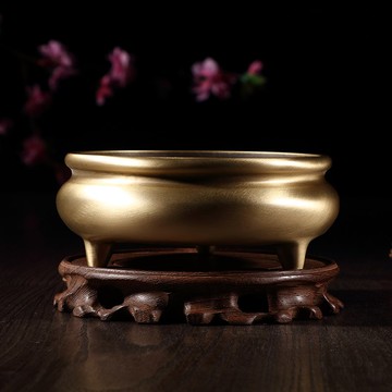 瑞象 銅香爐純銅小香爐家用室內供佛檀香爐線香爐供奉香薰宣德爐