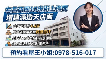 右昌商圈正10米街邊間增建滿透天店面｜高雄市楠梓區久昌街