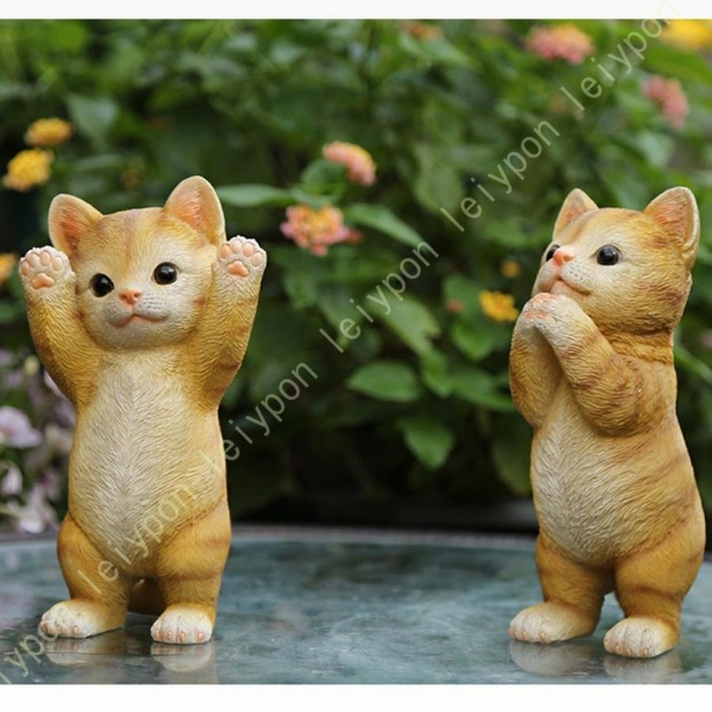 LxRx9 猫 置物 リアル ねこ ネコ キャット リアルな猫の置物 キャット