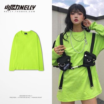 長袖t恤男女春秋季新款韓版嘻哈潮流潮牌打底衫ins寬松純棉上衣服