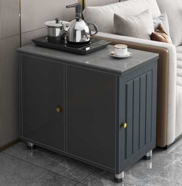 免運90cm 邊桌 儲物櫃 小茶几 輕奢岩板沙發邊櫃 邊幾 角幾 北歐現代客廳小茶幾側邊儲物櫃邊桌