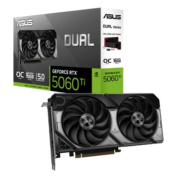 華碩 ASUS Dual GeForce RTX 5060 Ti 16GB GDDR7 OC 超頻版 顯示卡
