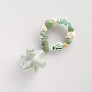 客製化 27公分 BAO 熱氣球 灰色消波塊固齒器