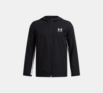 [UA]男童 Rival Woven 連帽外套-人氣新品