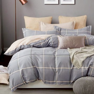 J-bedtime 床寢時光 100%純棉床包枕套組  加納格  雙人  床包 + 枕套2個