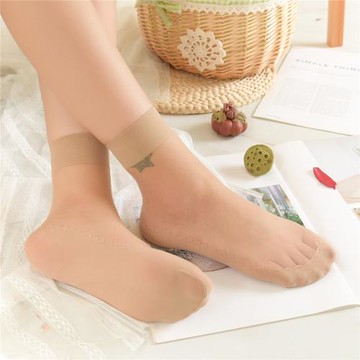 6雙裝! 腳底加棉墊足底吸濕排汗防滑包芯絲短襪女絲襪子夏季膚色