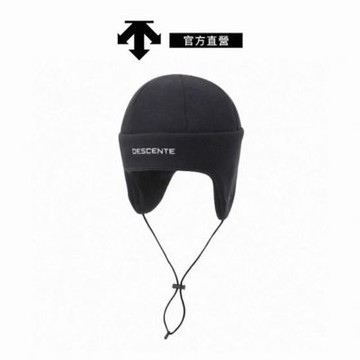 DESCENTE 迪桑特 中性 護耳滑雪帽 運動毛帽(黑色)