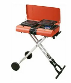 IWATANI 岩谷 CB-SBG-2 雙口 卡式瓦斯爐 卡式爐 日本製 手拉 折疊腳架 烤肉架 露營 日本代購