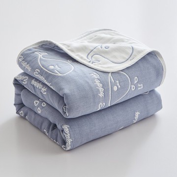 純棉六層紗布毛巾被夏季午睡蓋毯薄款全棉兒童小毯子辦公室午休被