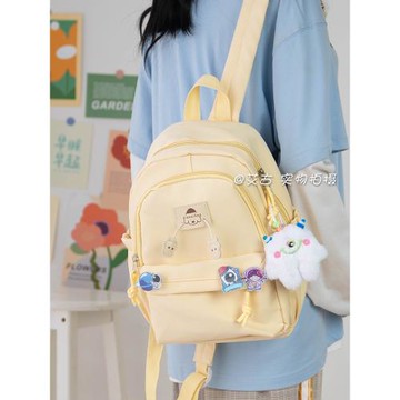可愛小清新迷你小雙肩包純色可愛兒童外出小背包女通勤逛街媽咪包