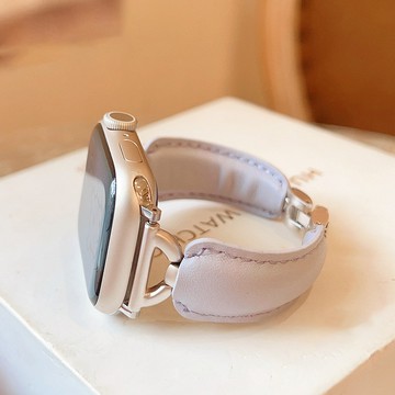 手鐲式 真皮錶帶 apple watch s11 錶帶 iwatch10 蘋果錶帶 9 8 7 6 SE 蘋果手錶錶帶