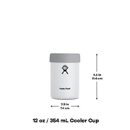 Hydro Flask(ハイドロフラスク) 12オンス 標準ステンレススチール 再利用可能 缶ホルダー クーラーカップ ルパイン 真空断熱 食器洗い機対応 BPA（並行輸入品）