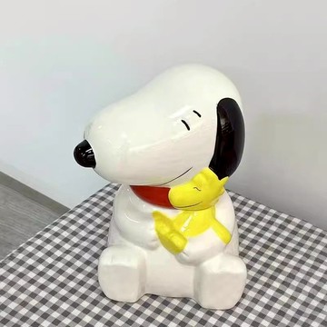 可愛卡通寵物骨灰盒 狗狗去世火化遺骨存儲罐 創意治愈紀念收藏壇 d8012