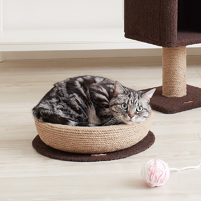 【日本CattyMan】貓抓抓遊戲麻繩圓床