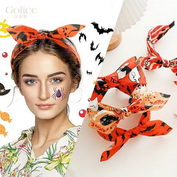 【Gulicc】古莉可 髮箍 萬聖節裝扮骷髏南瓜髮箍