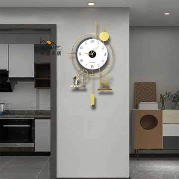 免運 附發票 掛鐘 鐘錶 客廳掛鐘 現代創意鐘錶家用客廳靜音掛鐘2025新款大氣簡約餐廳掛墻時鐘工廠現貨直銷 售後保障 店長新品推薦 全館八折 5h1101