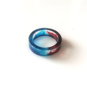 樹脂戒指星空歐美戒指感熒光樹脂戒指星空戒指 宇宙玻璃樹脂