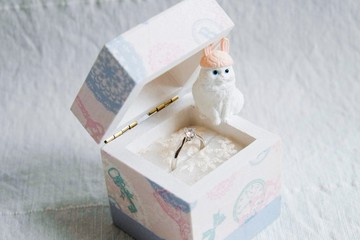 度身訂造 - 求婚戒指盒 (小正方形)